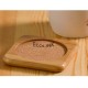 EB-LX035 cork coasters with bamboo base insulation pad